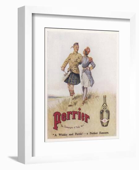 Perrier Water Goes Well with Whisky-null-Framed Photographic Print