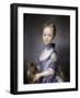 Perronneau: Girl, 1745-Jean-Baptiste Perronneau-Framed Giclee Print