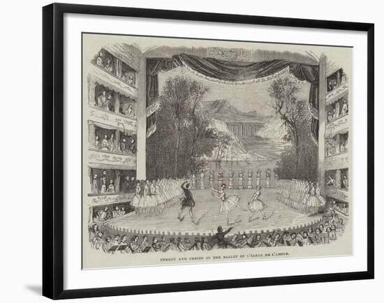 Perrot and Cerito in the Ballet of L'Eleve De L'Amour-null-Framed Giclee Print