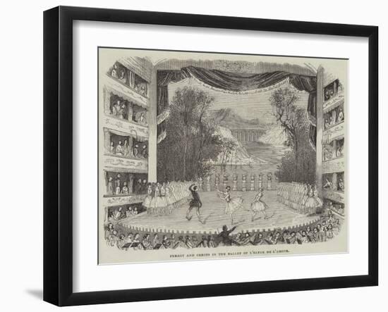 Perrot and Cerito in the Ballet of L'Eleve De L'Amour-null-Framed Giclee Print