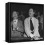 Perry E. Moore and Leslie J. Healey Shouting on Floor of Stock Exchange-Herbert Gehr-Framed Stretched Canvas