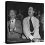Perry E. Moore and Leslie J. Healey Shouting on Floor of Stock Exchange-Herbert Gehr-Stretched Canvas