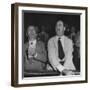 Perry E. Moore and Leslie J. Healey Shouting on Floor of Stock Exchange-Herbert Gehr-Framed Photographic Print