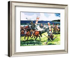 Perry Lands in Japan-English School-Framed Giclee Print