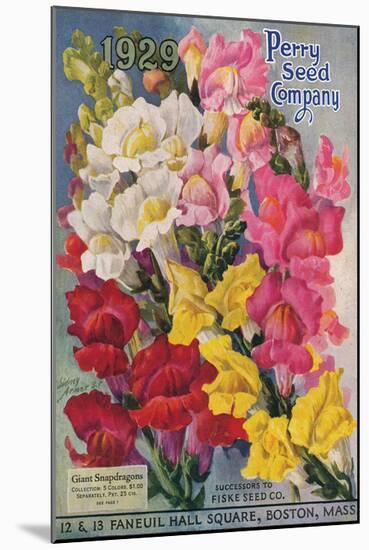 Perry Seed Company Boston-null-Mounted Art Print