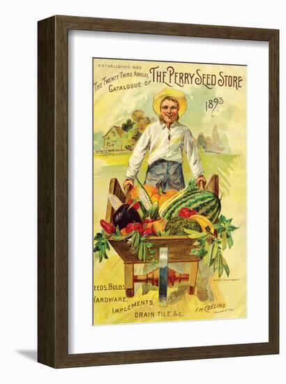 Perry Seed Store 1893 Annual-null-Framed Art Print