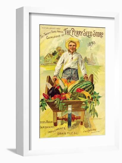 Perry Seed Store 1893 Annual-null-Framed Art Print