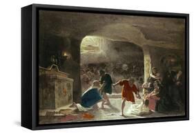 Persecution of the First Christians-Giuseppe Mancinelli-Framed Stretched Canvas