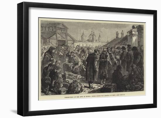 Persecution of the Jews in Russia, Scene Inside the Arsenal at Kiev-Johann Nepomuk Schonberg-Framed Giclee Print