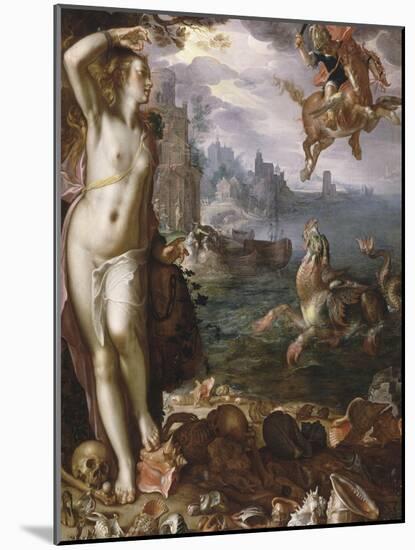 Persée secourant Andromède-Joachim Wtewael or Utawael-Mounted Giclee Print