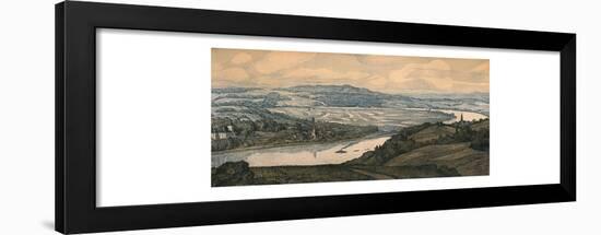 'Persenburg on the Danube', c20th century-Richard Lux-Framed Giclee Print