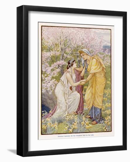 Persephone and Demeter-null-Framed Art Print