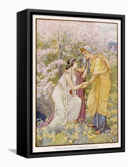 Persephone and Demeter-null-Framed Stretched Canvas