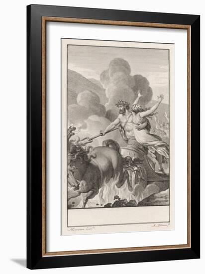 Persephone Is Abducted by Hades and Taken to His Underworld Kingdom-null-Framed Art Print