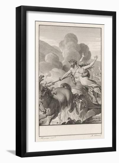 Persephone Is Abducted by Hades and Taken to His Underworld Kingdom-null-Framed Art Print