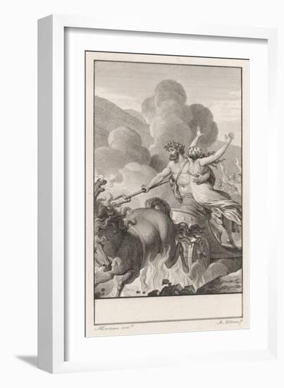 Persephone Is Abducted by Hades and Taken to His Underworld Kingdom-null-Framed Art Print