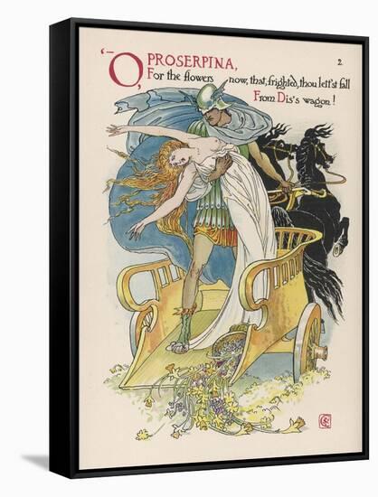Persephone is Abducted by Hades-Walter Crane-Framed Stretched Canvas