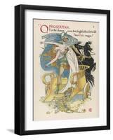 Persephone is Abducted by Hades-Walter Crane-Framed Art Print