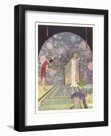 Persephone Refusing Pomegranate-null-Framed Art Print