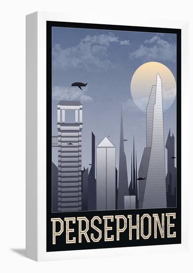 Persephone Retro Travel Poster-null-Framed Poster