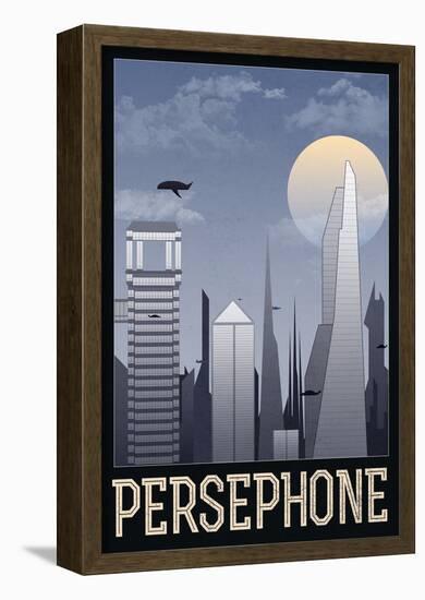 Persephone Retro Travel Poster-null-Framed Poster