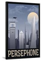 Persephone Retro Travel Poster-null-Framed Poster