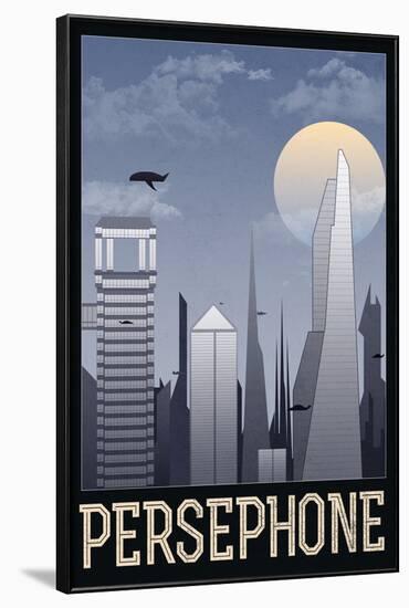 Persephone Retro Travel Poster-null-Framed Poster