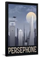 Persephone Retro Travel Poster-null-Framed Poster