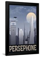 Persephone Retro Travel Poster-null-Framed Poster