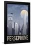 Persephone Retro Travel Poster-null-Framed Poster