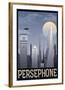 Persephone Retro Travel-null-Framed Art Print