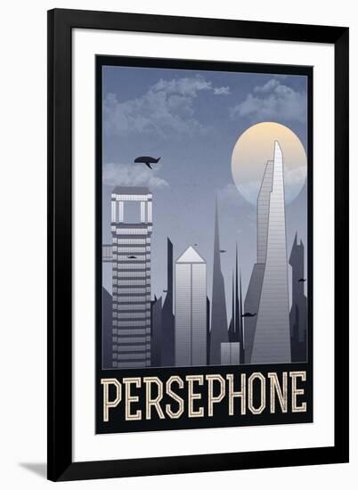 Persephone Retro Travel-null-Framed Art Print