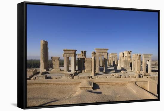 Persepolis - Apadana Palace-arazu-Framed Stretched Canvas