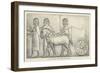 Persepolis, Men Leading Horses Drawing Chariot-null-Framed Giclee Print