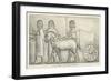 Persepolis, Men Leading Horses Drawing Chariot-null-Framed Giclee Print