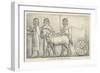 Persepolis, Men Leading Horses Drawing Chariot-null-Framed Giclee Print