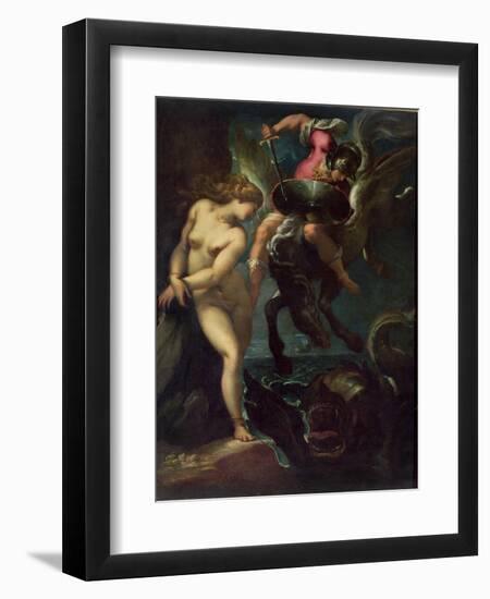 Perseus and Andromeda, c.1610-Pier Francesco Morazzone-Framed Giclee Print