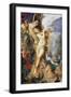 Perseus and Andromeda, C.1867-69 (W/C and Pen on Paper)-Gustave Moreau-Framed Giclee Print