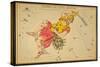 Perseus and Caput Medusae Constellations, 1825-Science Source-Stretched Canvas