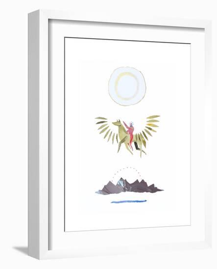 Perseus and Pegasus-Trystan Bates-Framed Premium Giclee Print