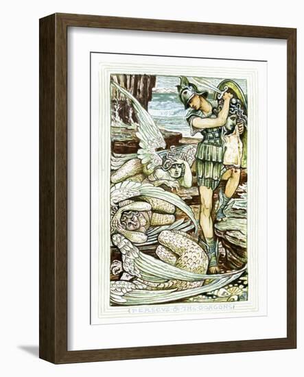 Perseus and the Gorgons-Walter Crane-Framed Giclee Print