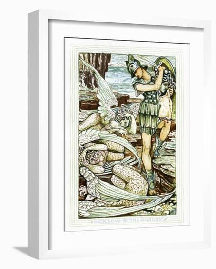 Perseus and the Gorgons-Walter Crane-Framed Giclee Print