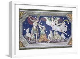 Perseus and the Medusa, Ceiling Decoration from the "Sala Di Galatea," 1511-12-Baldassare Peruzzi-Framed Giclee Print