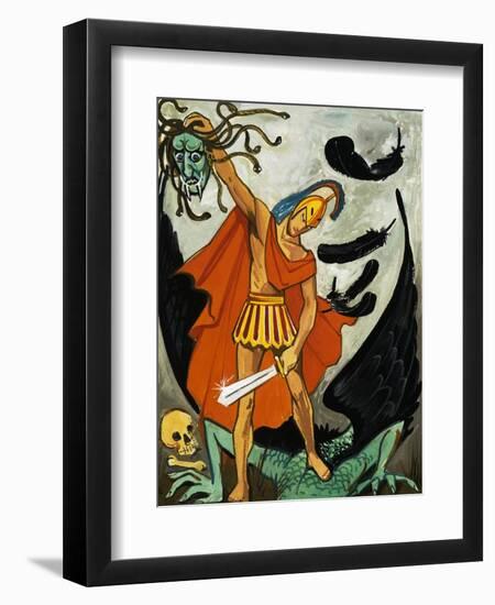 Perseus and the Medusa-null-Framed Giclee Print