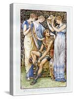 Perseus and the Nymphs-Walter Crane-Stretched Canvas