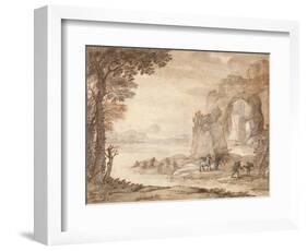 Perseus and the Origin of Coral, c.1671-Claude Lorraine-Framed Giclee Print