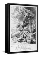 Perseus Cuts Off Medusa's Head, 1655-Michel de Marolles-Framed Stretched Canvas
