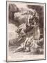 Perseus Cuts Off Medusa's Head, 1731 (Engraving)-Bernard Picart-Mounted Giclee Print