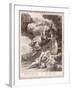 Perseus Cuts Off Medusa's Head, 1731 (Engraving)-Bernard Picart-Framed Giclee Print