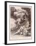 Perseus Cuts Off Medusa's Head, 1731 (Engraving)-Bernard Picart-Framed Giclee Print